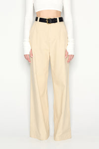 DESERT WIDE LEG TROUSERS BEIGE