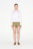 ATLAS KNITTED BLOUSE LONG SLEEVE WHITE