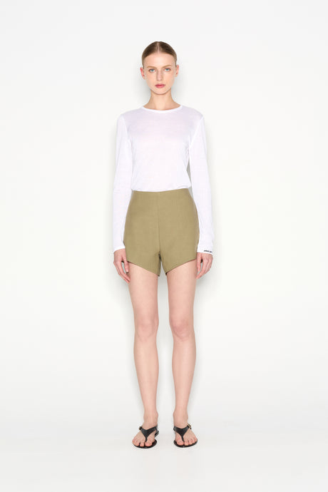 ATLAS KNITTED BLOUSE LONG SLEEVE WHITE