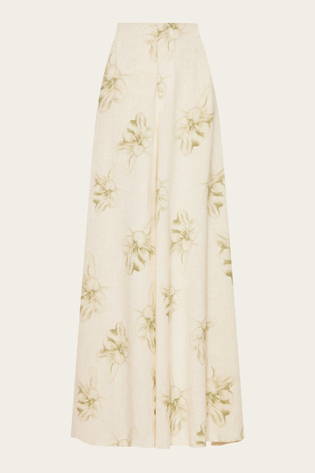 NUVAN PANTS BEIGE/LIGHT GREEN