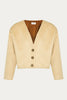 LESTER CARDI TOP BUTTER YELLOW