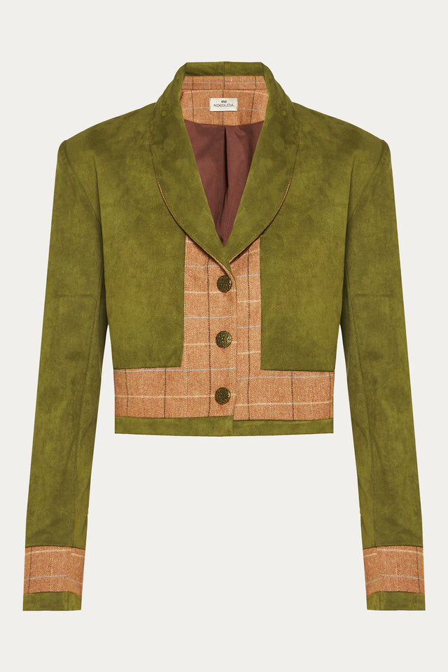 FEATHER CROPPED JACKET