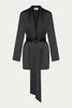 RHIA BLAZER SATIN BLACK