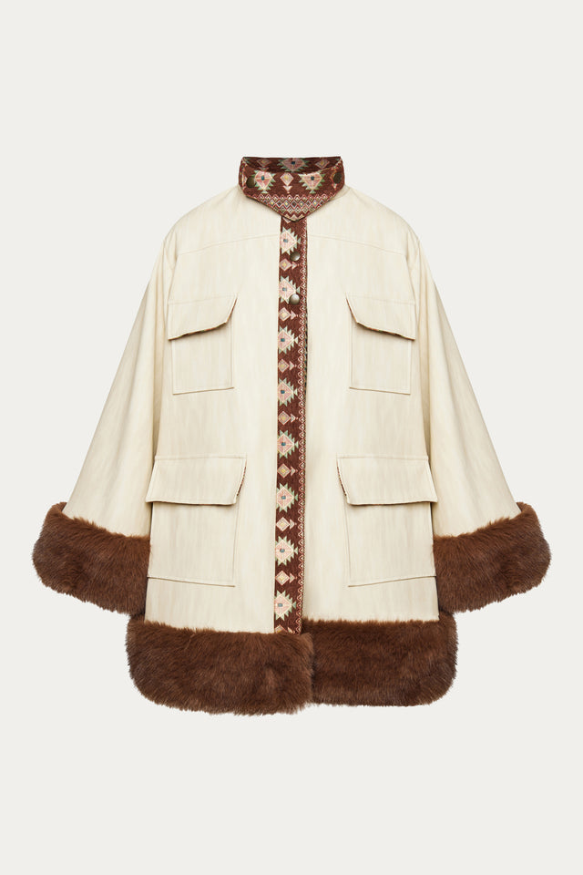 DAZZLE COAT Off White