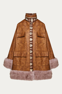 DAZZLE COAT Tabac