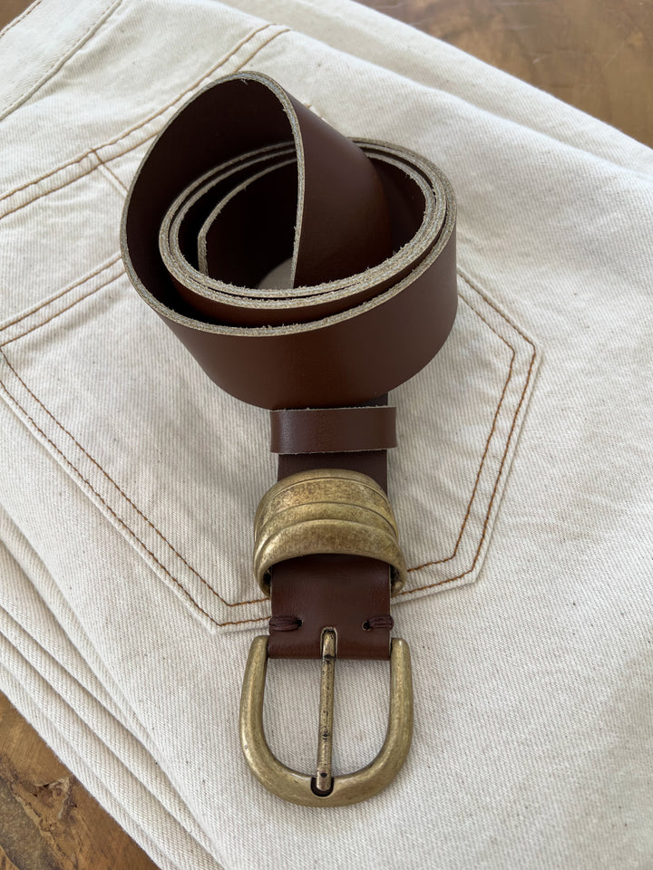 "MINIMAL" BROWN BRONZE BELT
