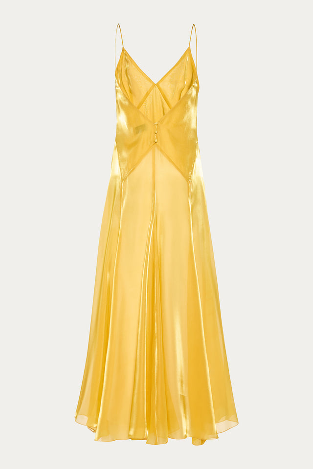 FENELLA DRESS GOLD YELLOW