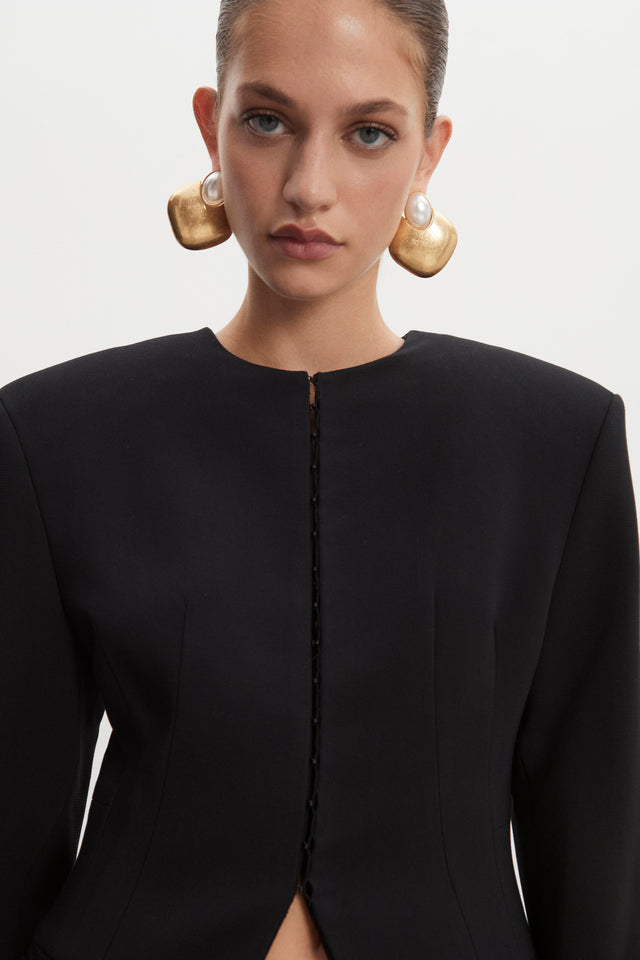 HOURGLASS BLAZER BLACK