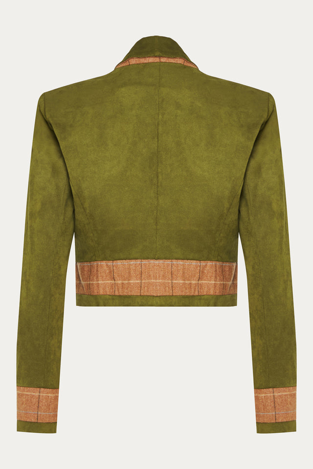 FEATHER CROPPED JACKET