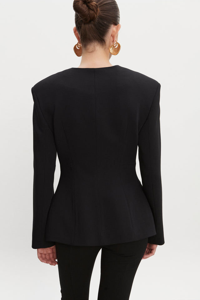 HOURGLASS BLAZER BLACK