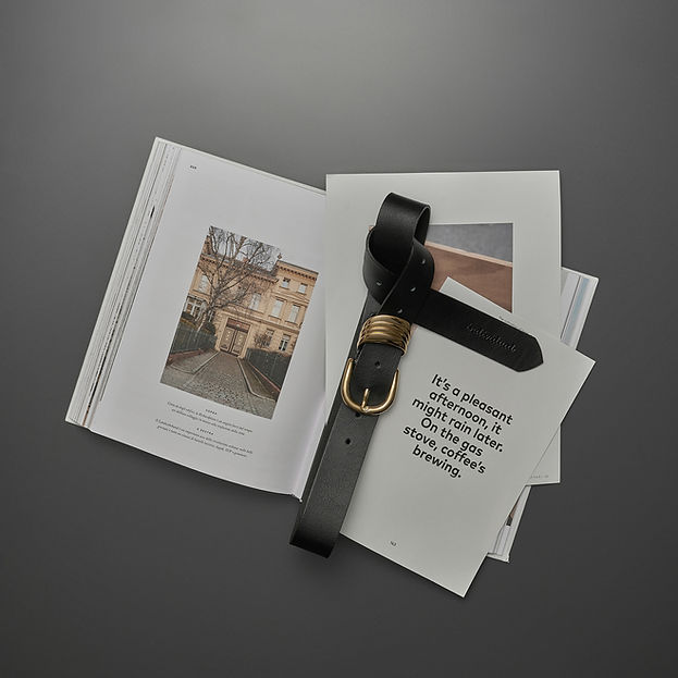 "MINIMAL" BLACK BRONZE BELT