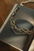 "DANCING WITH MY SELF" GOLD CHAIN BELT