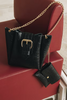 "MISSING" BLACK GOLD LEATHER BAG