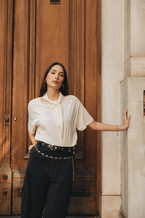 "RECKLESS" SILVER CHAIN BELT