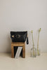 "RHIANNON" BLACK GOLD CLUTCH BAG
