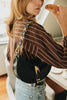 "MORE THAN THIS" BLACK GOLD SHOULDER BAG