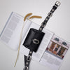 "DON'T STOP BELIEVIN" BLACK NICKEL BELTBAG