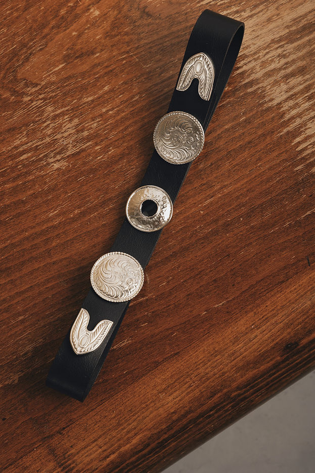 "MORE THAN A WOMAN" BLACK NICKEL BELT