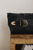 "RHIANNON" BLACK GOLD CLUTCH BAG