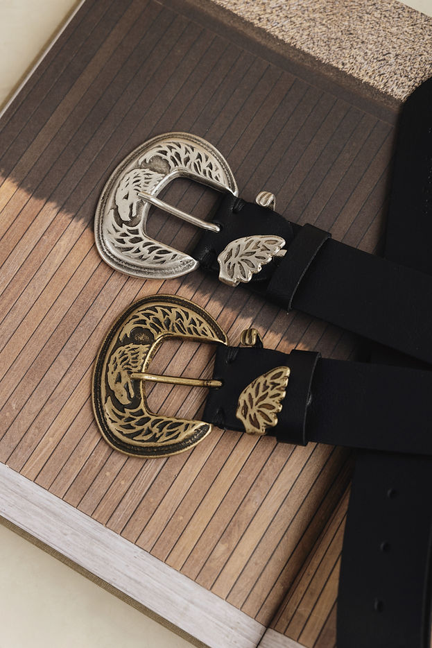 "MELODY OF YOU" BLACK NICKEL BELT