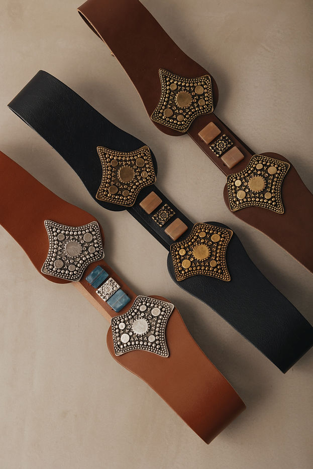 "GYPSY" BLACK BRONZE BELT