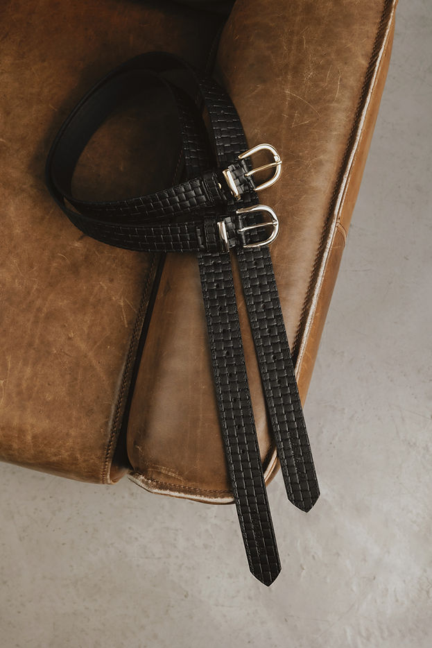"ALL RIGHT" BLACK GOLD BELT