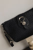 "LA ISLA BONITA" BLACK NICKEL CLUTCH BAG