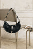 "MORE THAN THIS" BLACK NICKEL SHOULDER BAG