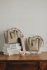 "MISSING" STONE BEIGE GOLD SHOULDER BAG