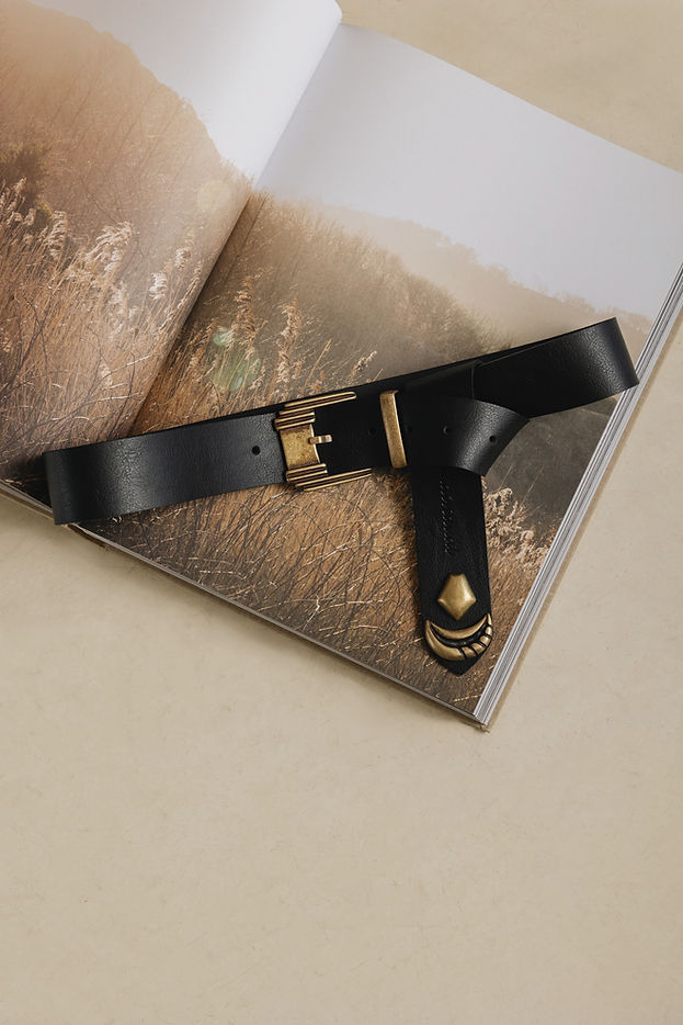 "DONNA" BLACK BRONZE BELT