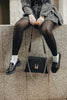"WINGS" BLACK NICKEL SHOULDER BAG