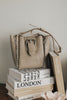 "MISSING" STONE BEIGE GOLD SHOULDER BAG