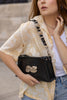 "TO DESERVE YOU" BLACK GOLD SHOULDER BAG