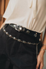 "RECKLESS" SILVER CHAIN BELT