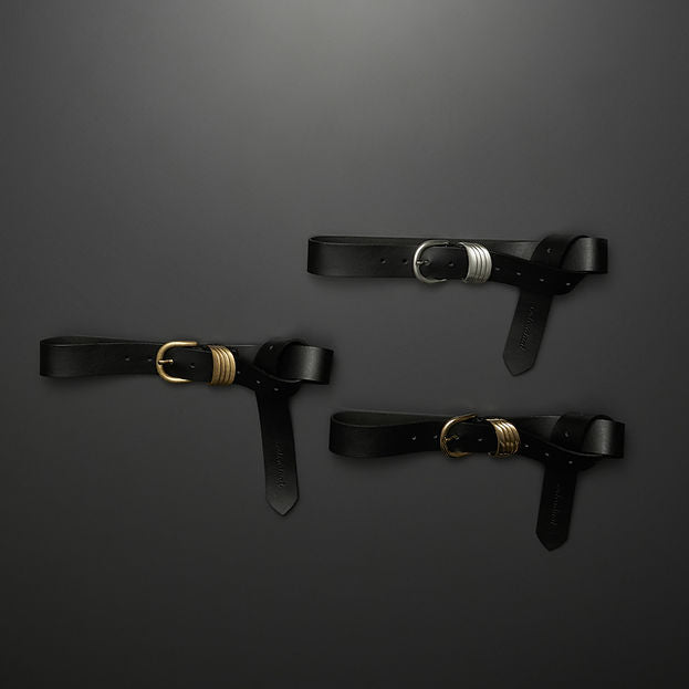 "MINIMAL" BLACK NICKEL BELT