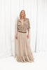 BEIGE RUFFLED SKIRT