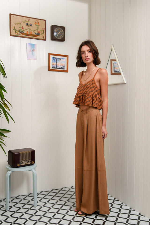 CARIBBEAN TOP BROWN