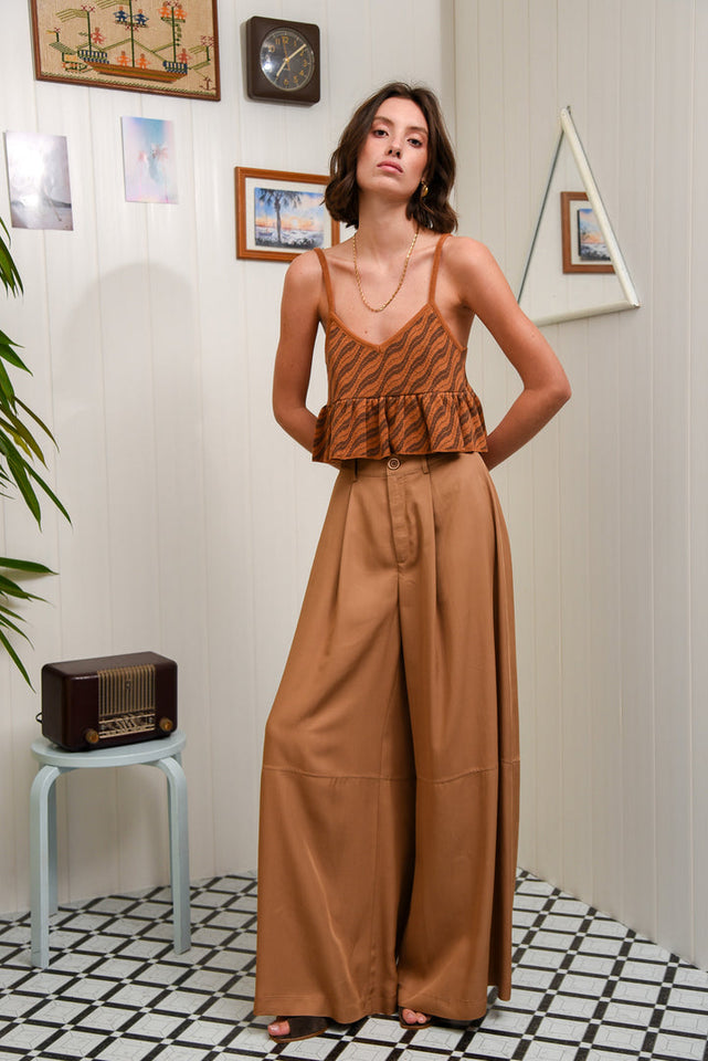 CARIBBEAN TOP BROWN