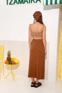 CARIBBEAN SKIRT BROWN
