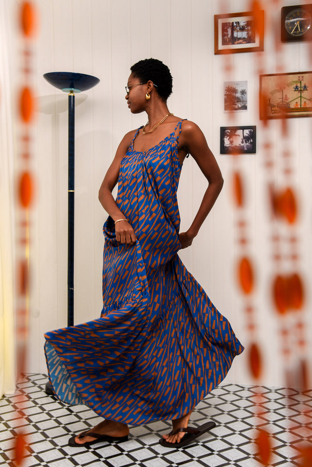 CHILL ISLAND DRESS |BLUE
