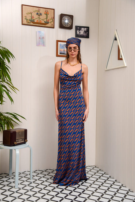CHILL ISLAND MAXI DRESS |BLUE