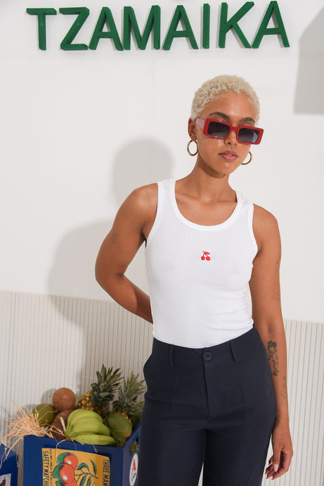 SALTFISH TANK TOP WHITE
