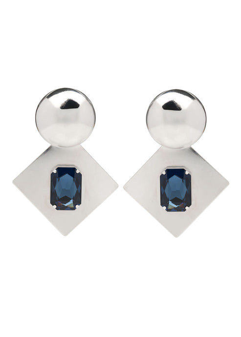 FOVOS EARRINGS (silver/blue)