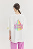 CHEETAH OFF WHITE T-SHIRT RAINBOW FLOYD
