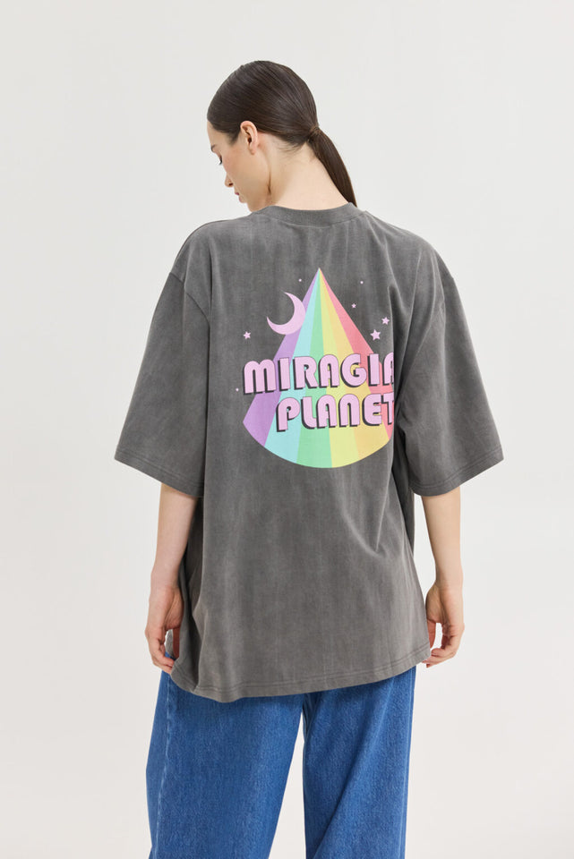 CHEETAH USED GREY T-SHIRT RAINBOW FLOYD