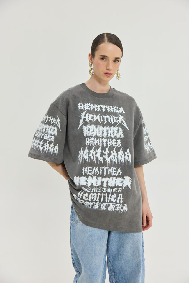 CHEETAH GREY T-SHIRT LOGOS