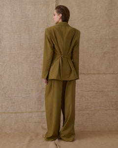 KHAKI SLIM FIT BLAZER