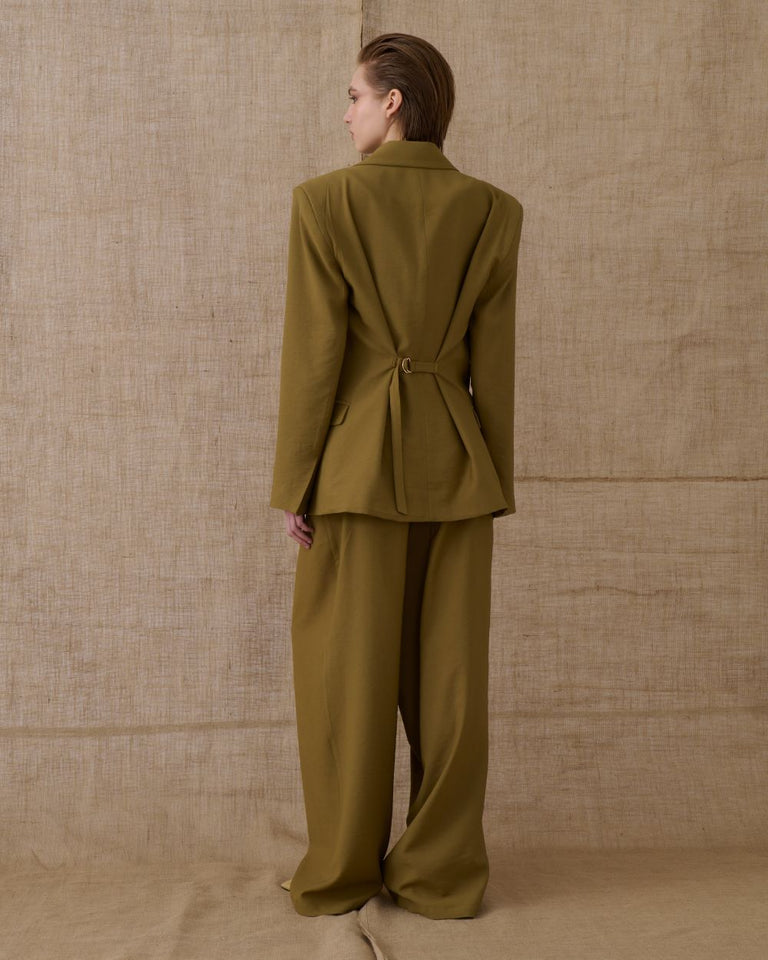 KHAKI SLIM FIT BLAZER