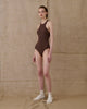 BROWN ONE-PIECE SWIMSUIT