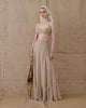 BEIGE RUFFLED SKIRT